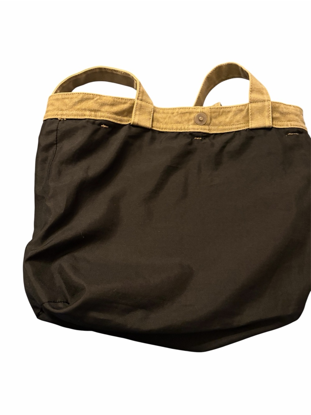BONGO Y2K Mint Condition Grunge Canvas Cargo Pocket Utility Tote Bag Olive/Khaki - Picture 7 of 7